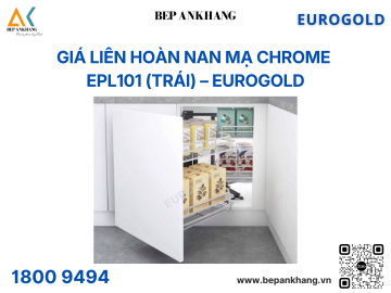 Giá liên hoàn nan inox mạ chrome ray giảm chấn EPL101 (trái) – Eurogold